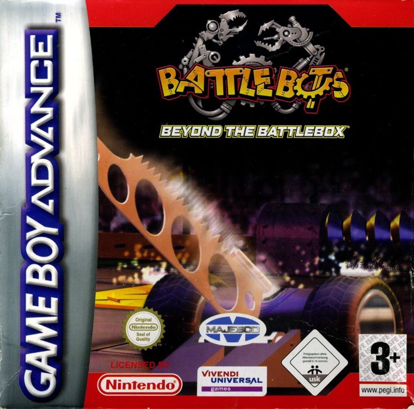 Battlebots Beyond the Battlebox box art for GameBoy Advance
